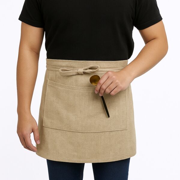 Waist Apron - Faux Burlap Thumbnail