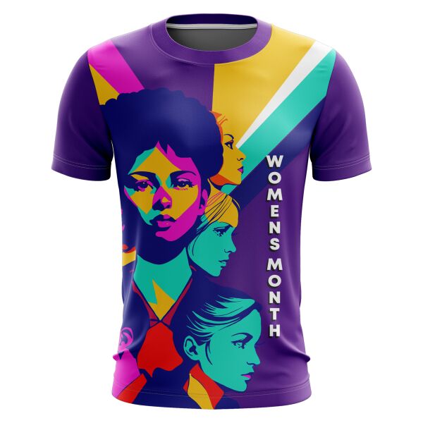 Women's Month Full Print Roundneck Shirt Thumbnail