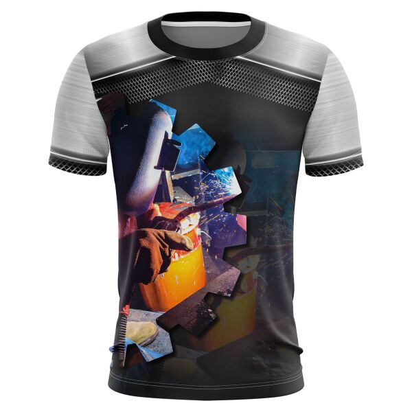 Welder Uniform Full Print Roundneck Shirt Thumbnail