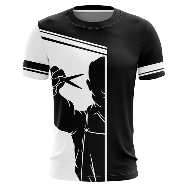 Barber Uniform Full Print Roundneck Shirt Thumbnail