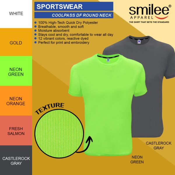 Smilee Apparel Drifit Coolpass DF Round Neck 1 Thumbnail